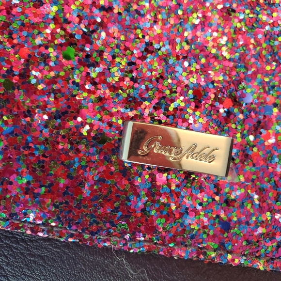 Purple Sparkle Grace Adele Purse - Picture 2 of 6